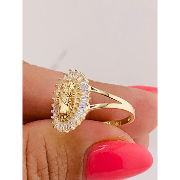 10k gold ring - Saint Jude - San Judas Size 8.5 - Picture 2 of 5